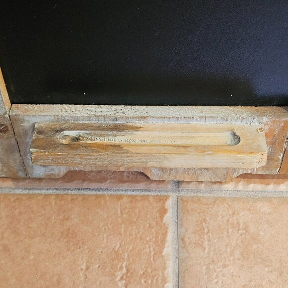 RARE RUSTIC FARMHOUSE CHICKEN ROOSTER KITCHEN OFFICE WOOD MEMO NOTE CHALKBOARD - Picture 10 of 15